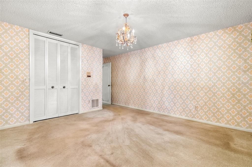 Chandelier, Empty room, Interior
