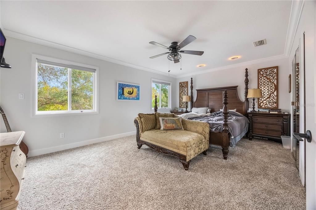 Bedroom, Interior, Recessed Lighting