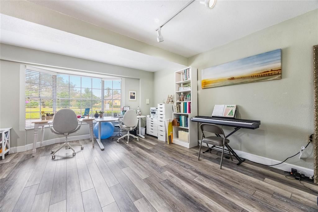 Home Office, Interior, Wood Texture Flooring