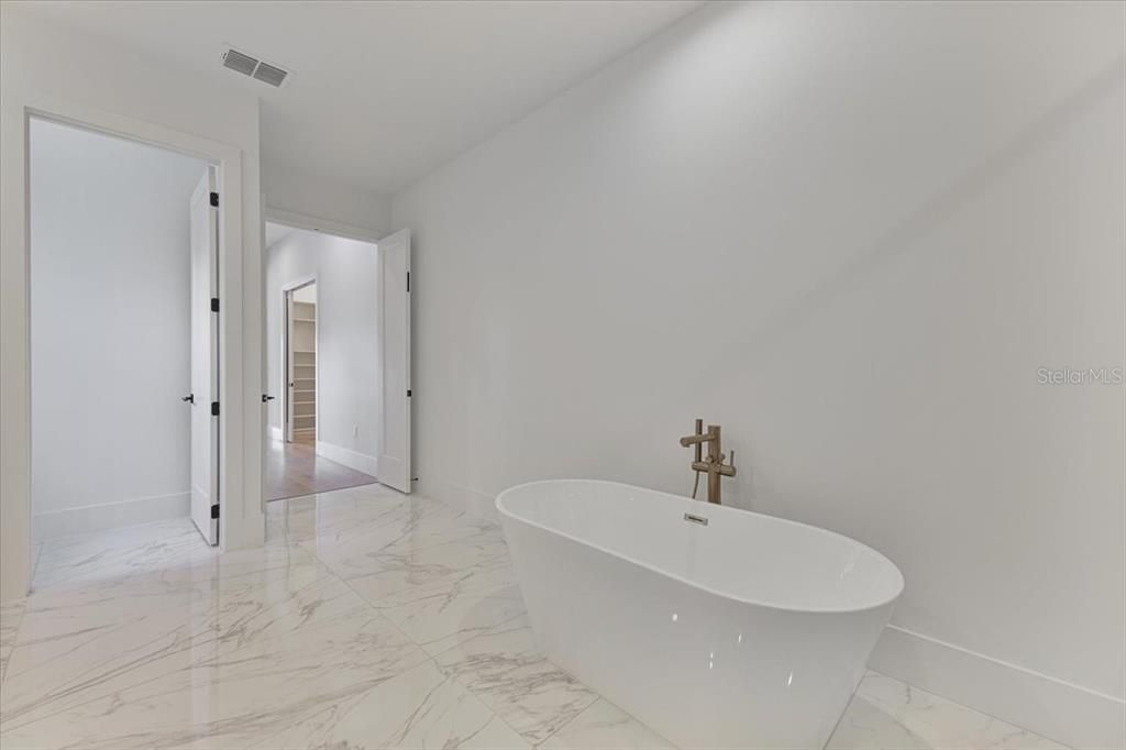 Bathroom, Free Standing Baths, Interior, Marble