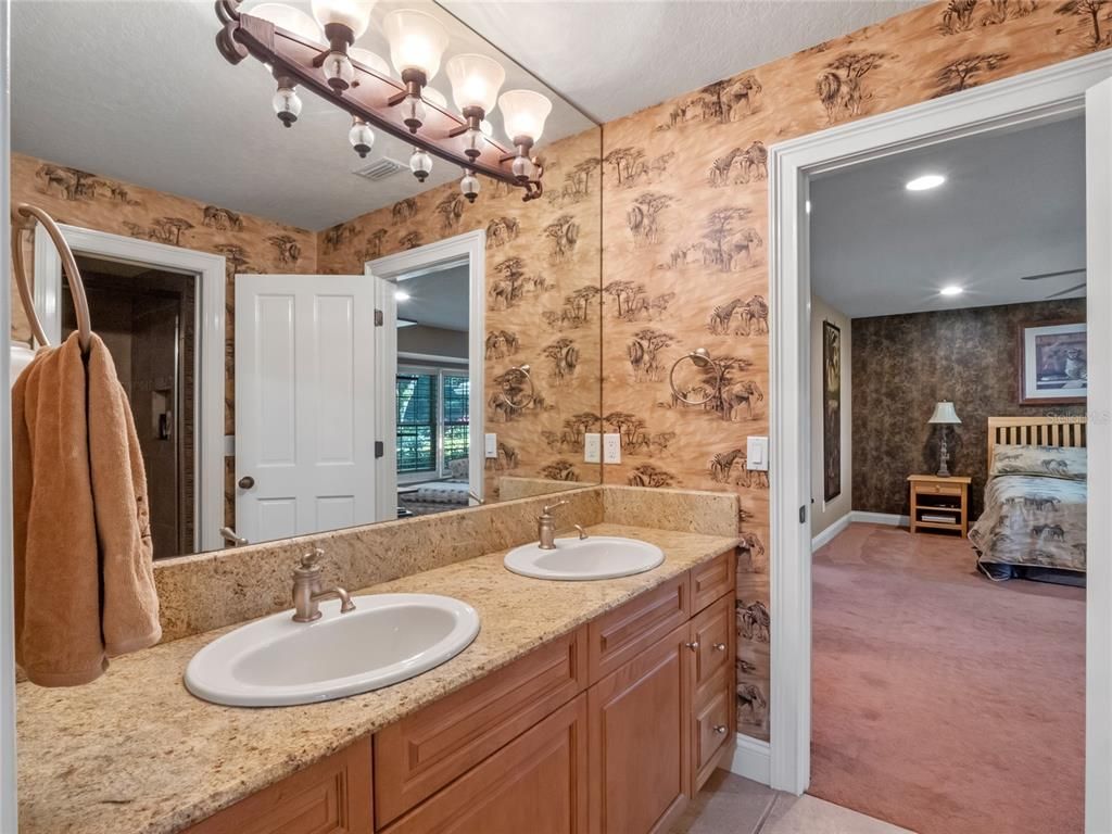 Bathroom, Bedroom, Dual Sink Vanities, Interior, Recessed Lighting