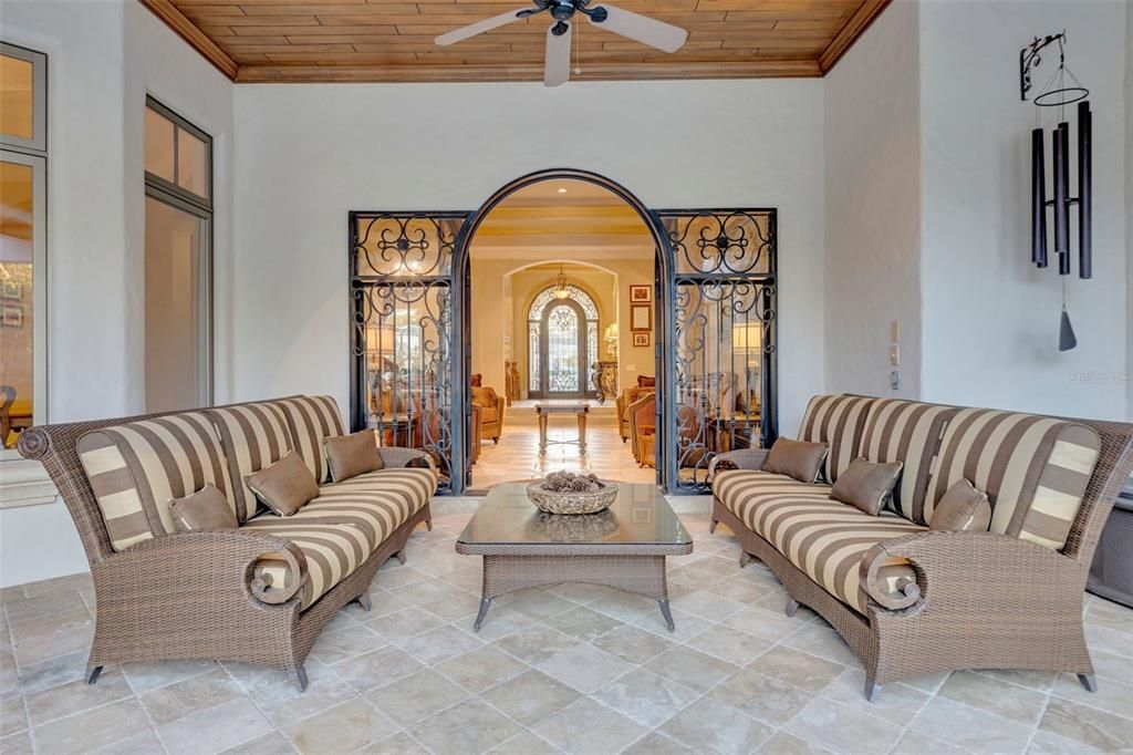 Interior, Living room, Wooden Ceilings