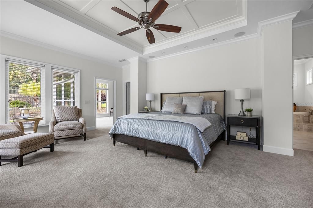 Bedroom, Interior, Recessed Lighting