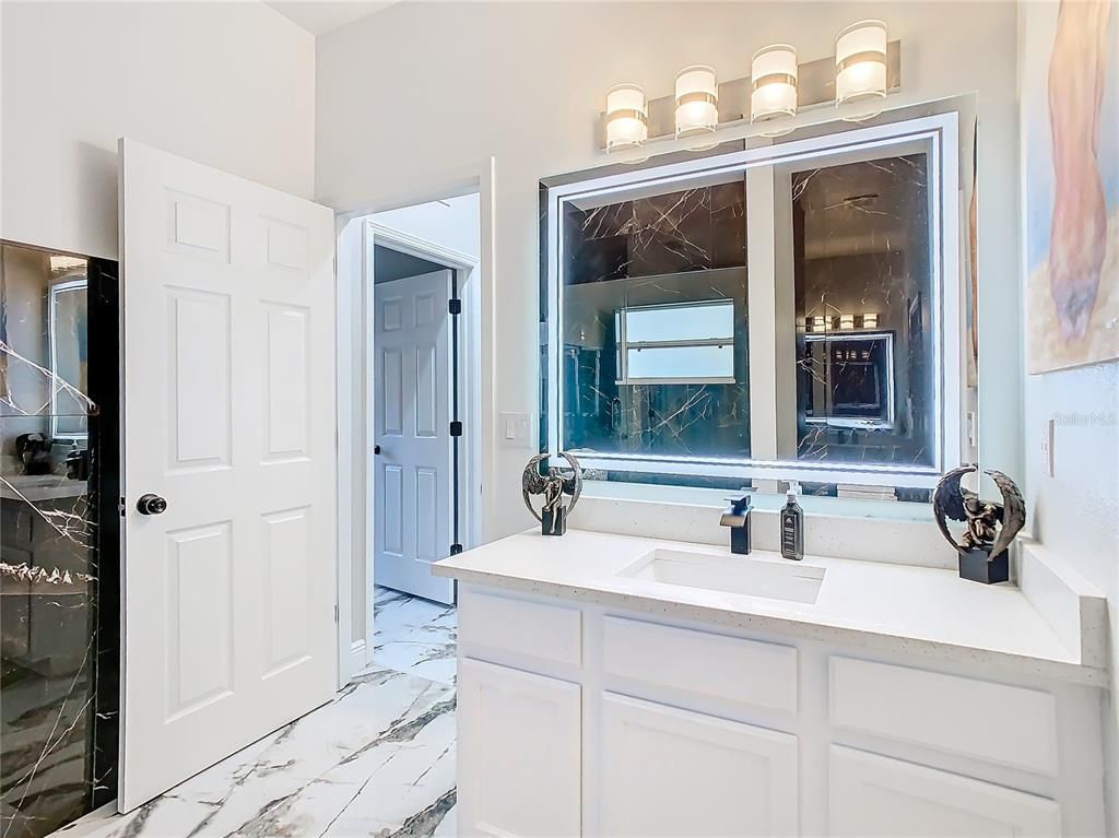Bathroom, Dual Sink Vanities, Interior, Marble