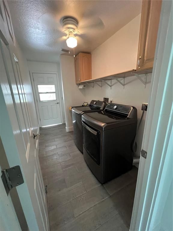 Interior, Washer, Wood Texture Flooring