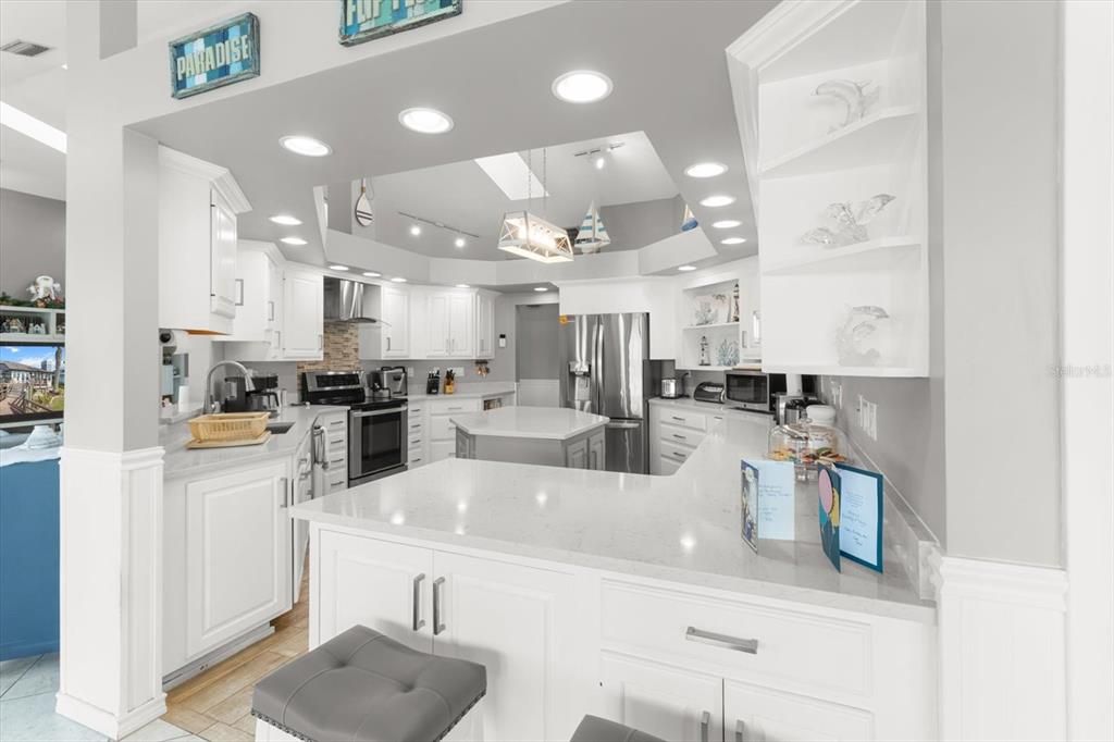 Interior, Kitchen, Recessed Lighting, Stainless Steel Appliances