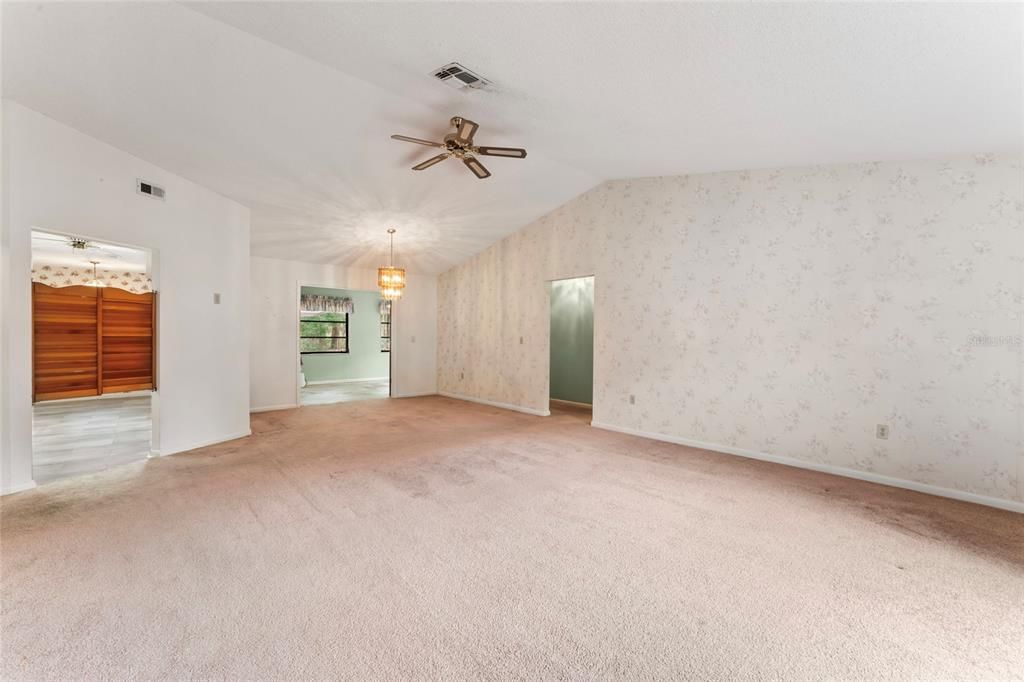 Chandelier, Empty room, Interior