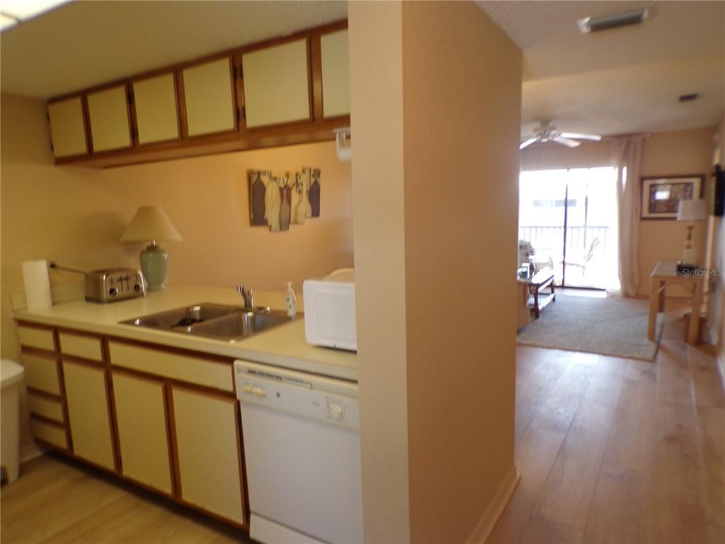 Interior, Kitchen, Wood Texture Flooring
