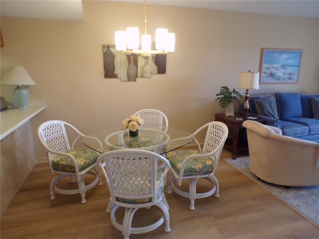 Dining room, Interior, Living room, Pendant Lights, Wood Texture Flooring