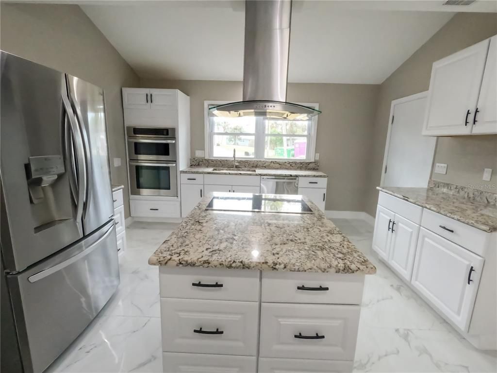Interior, Kitchen, Marble, Stainless Steel Appliances
