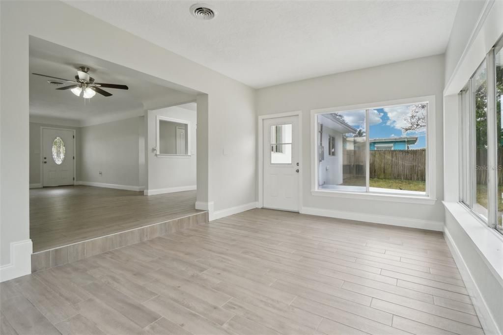 Empty room, Interior, Wood Texture Flooring