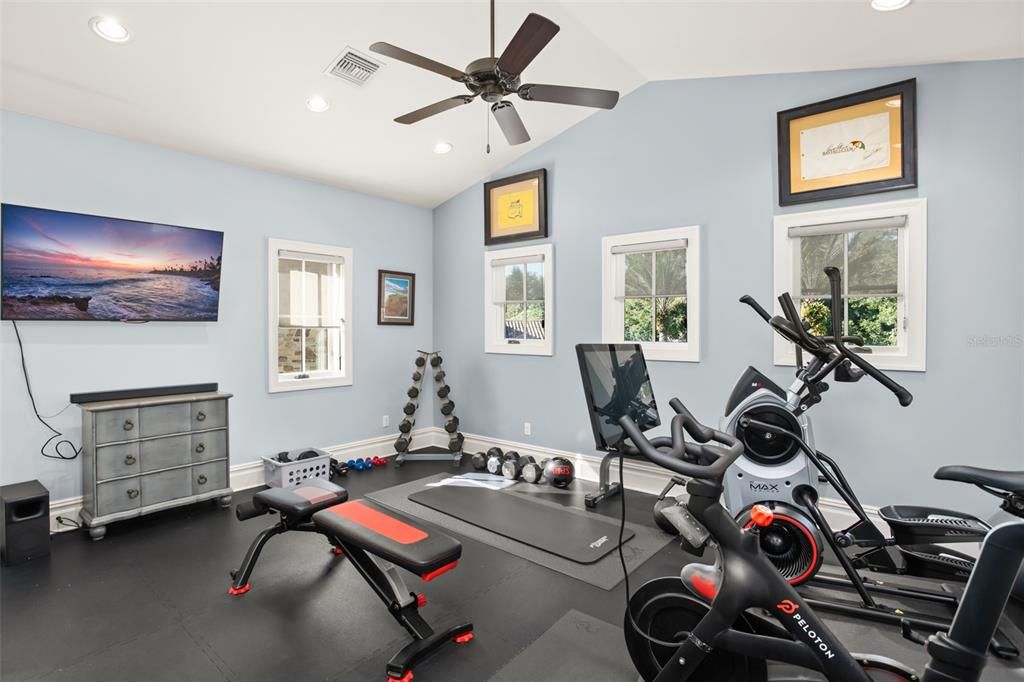 Fitness Equipment, Interior, Recessed Lighting
