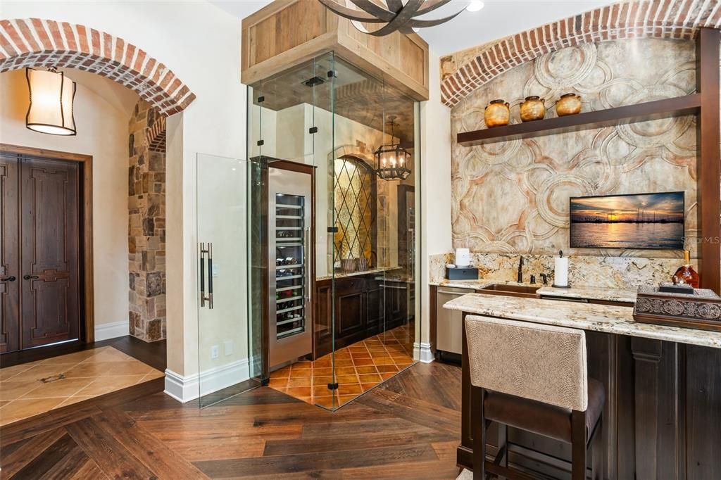 Interior, Kitchen, Wood Texture Flooring