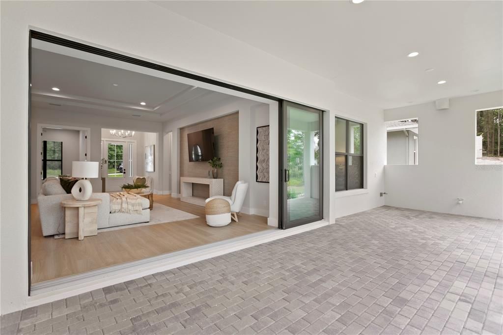 Interior, Living room, Recessed Lighting