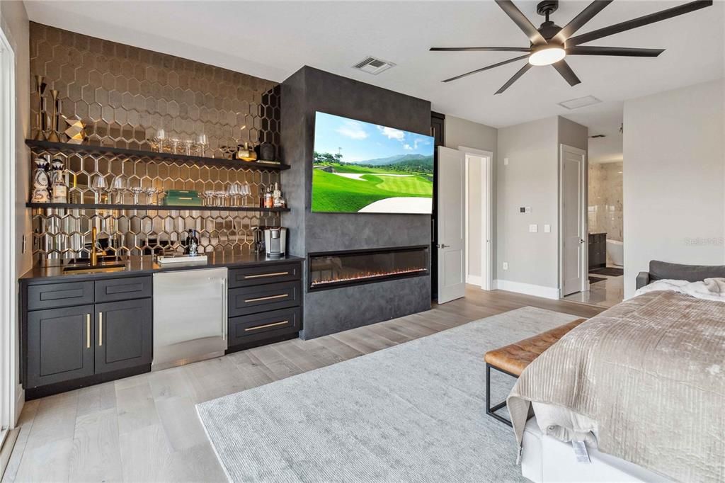 Fireplace, Interior, Stone Walls, Wood Texture Flooring