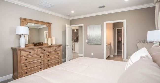 Bedroom, Interior, Recessed Lighting