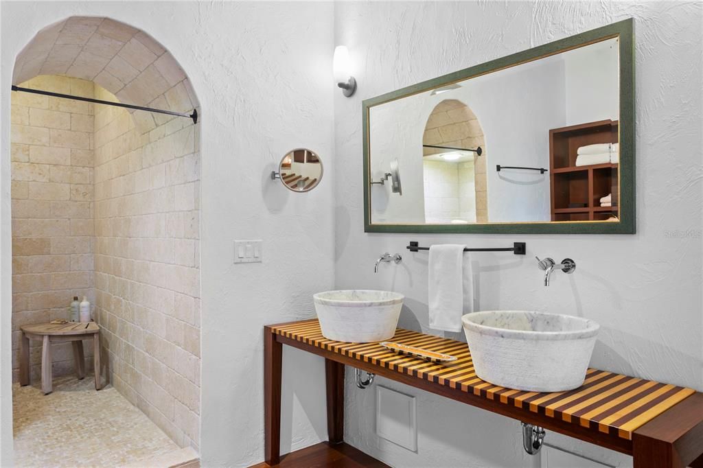 Bathroom, Interior, Stone Walls
