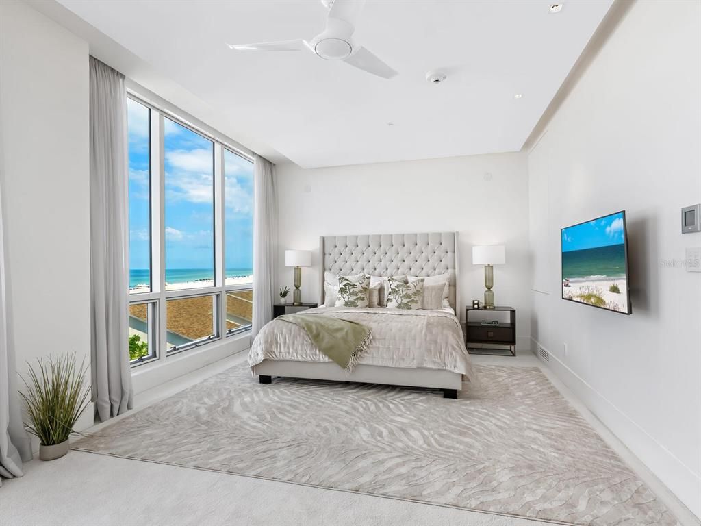 Bedroom, Interior, Recessed Lighting, Water