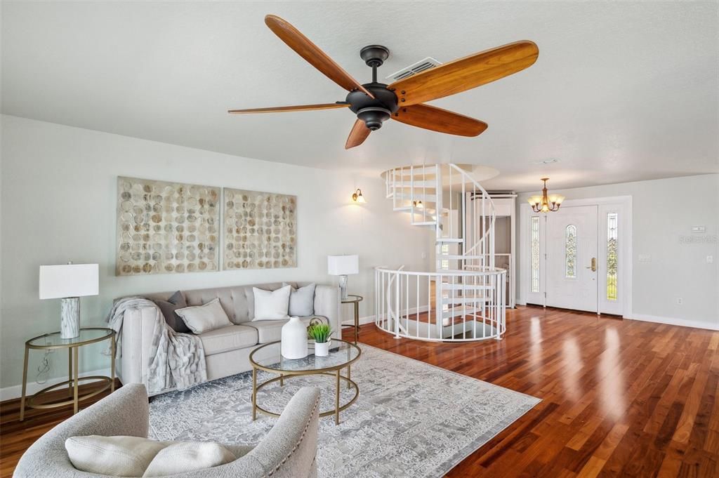 Chandelier, Interior, Living room, Wood Texture Flooring