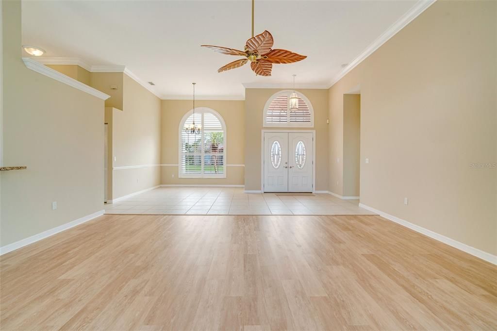 Empty room, Interior, Wood Texture Flooring