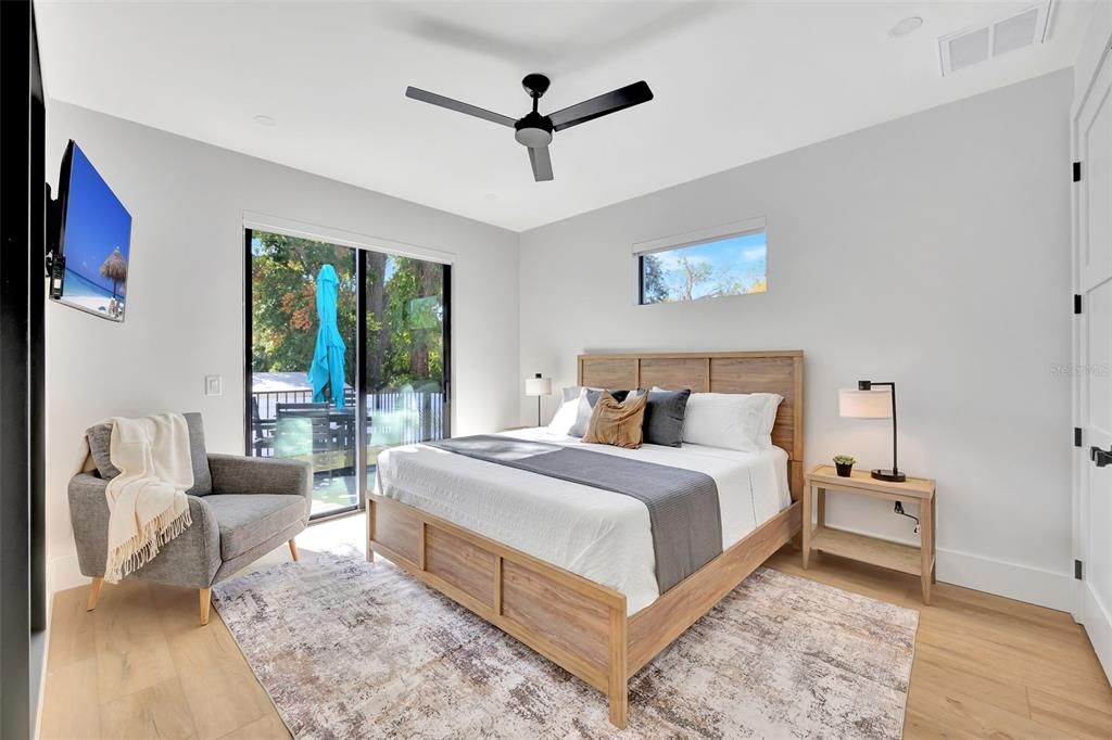 Bedroom, Interior, Wood Texture Flooring
