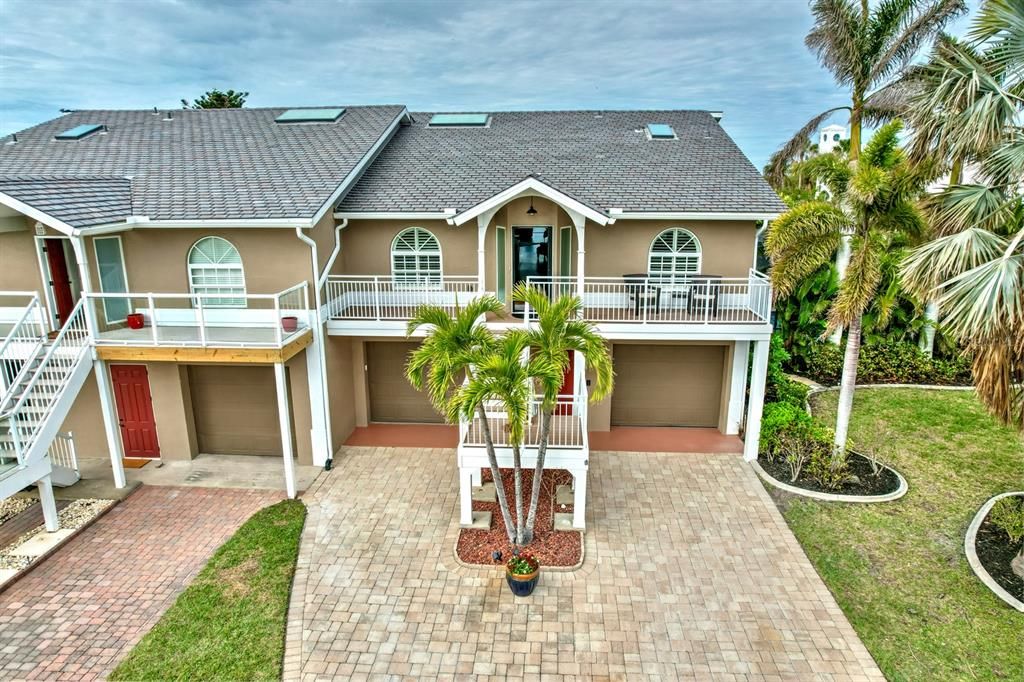 Attached, Backyard, Exterior, Facade, Mediterranean