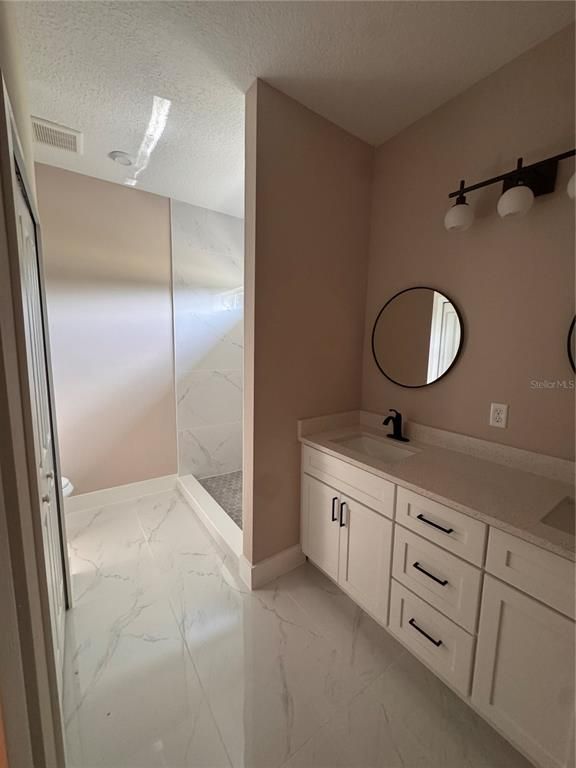 Bathroom, Dual Sink Vanities, Interior, Marble, Marble Walls
