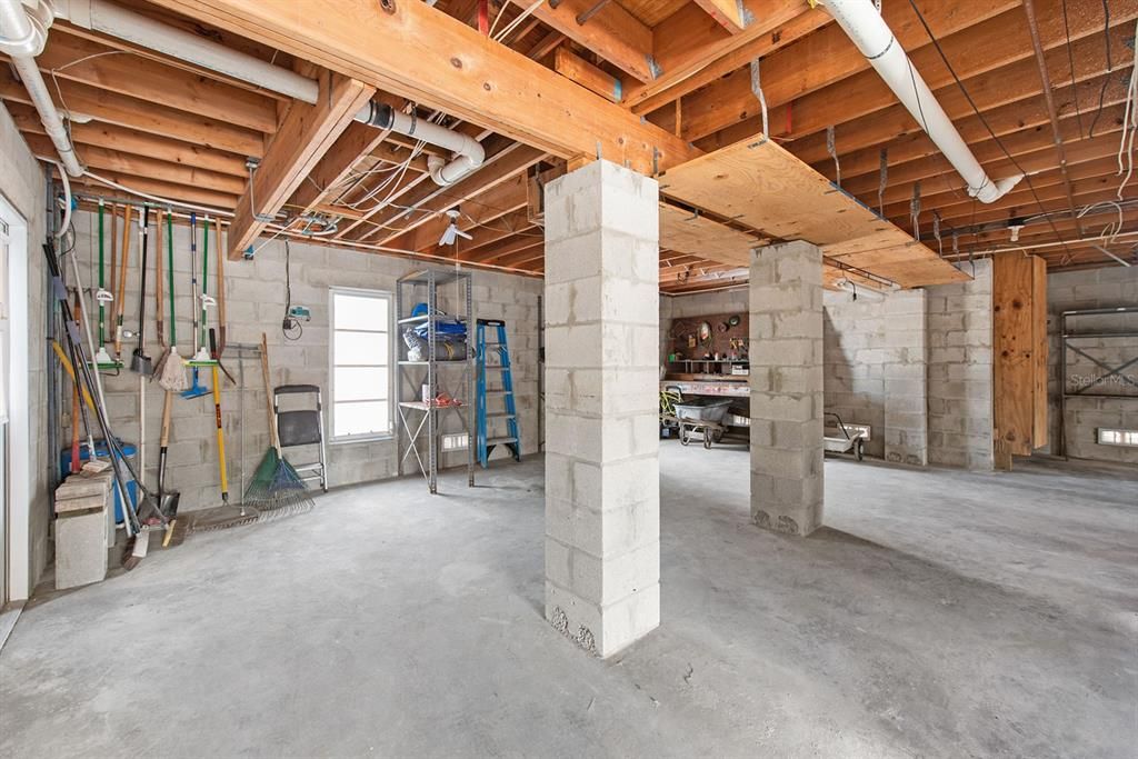 Interior, Stone Walls, Wooden Beams
