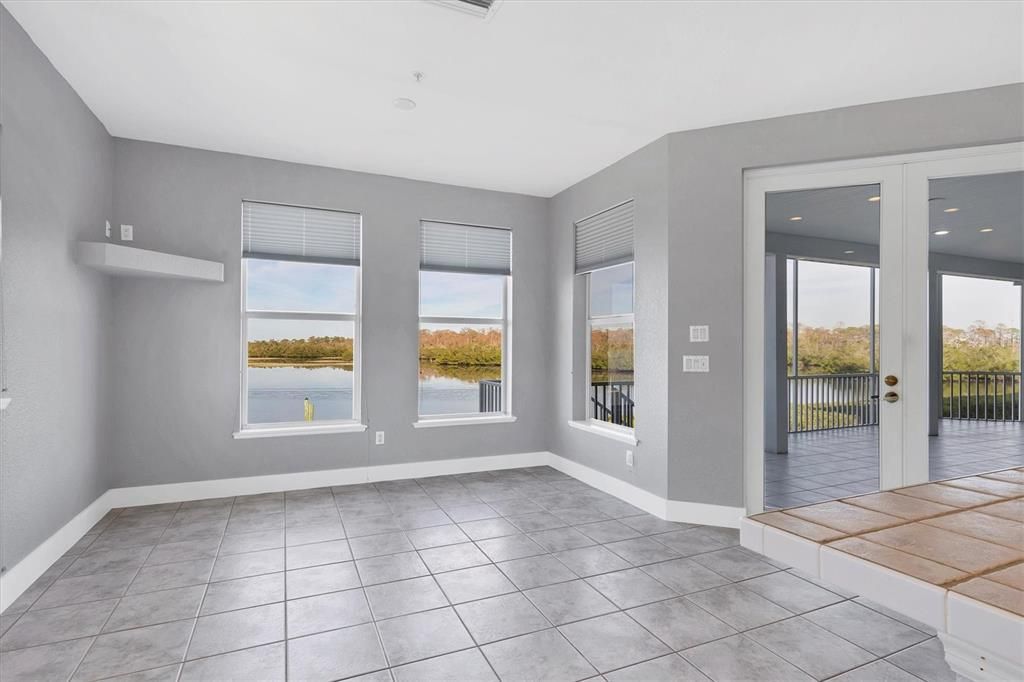 Empty room, Interior, Recessed Lighting, Water