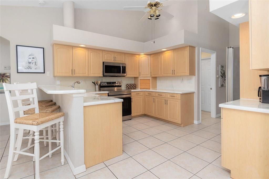 Interior, Kitchen, Recessed Lighting, Stainless Steel Appliances