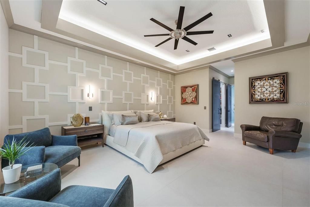 Bedroom, Interior, Recessed Lighting