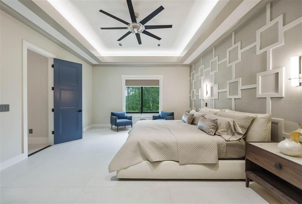 Bedroom, Interior, Recessed Lighting