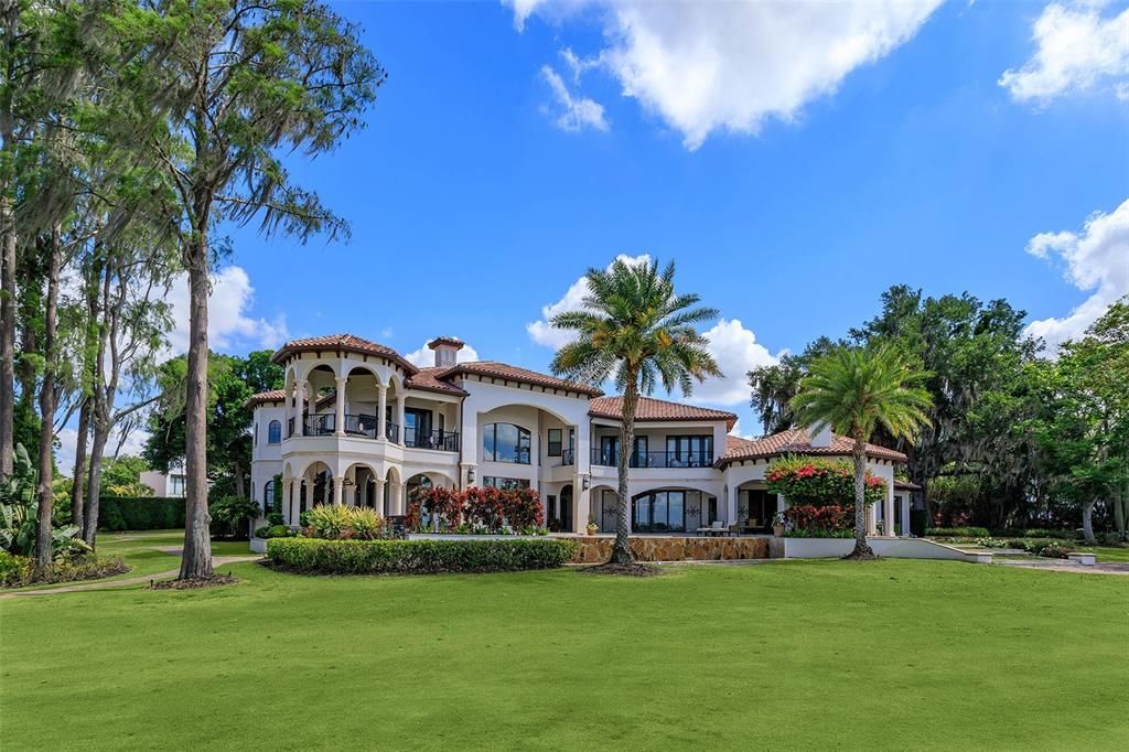 Backyard, Exterior, Facade, Mediterranean