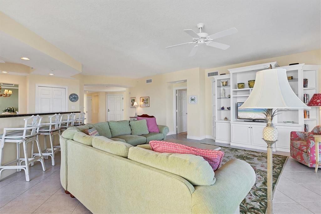 Interior, Living room, Recessed Lighting