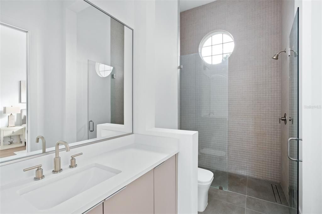 Bathroom, Glass Shower, Interior