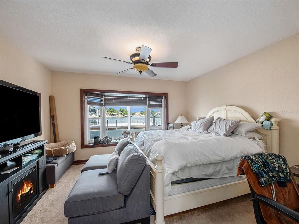 Bedroom, Fireplace, Interior, Water