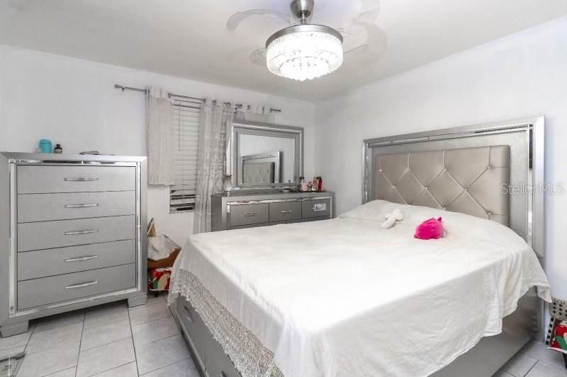 Bedroom, Chandelier, Interior