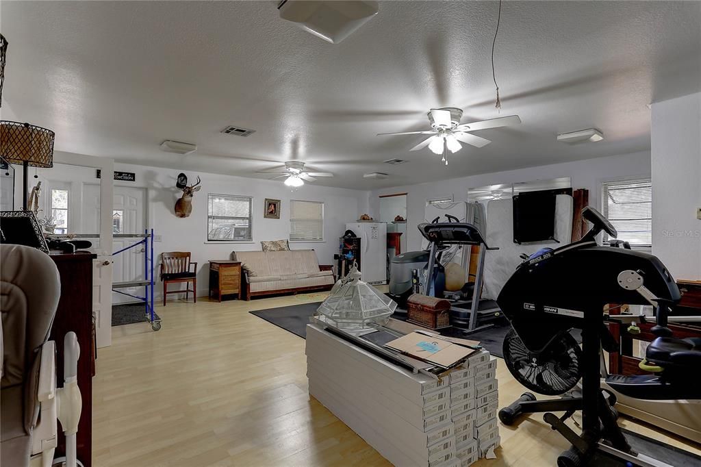 Fitness Equipment, Interior, Wood Texture Flooring