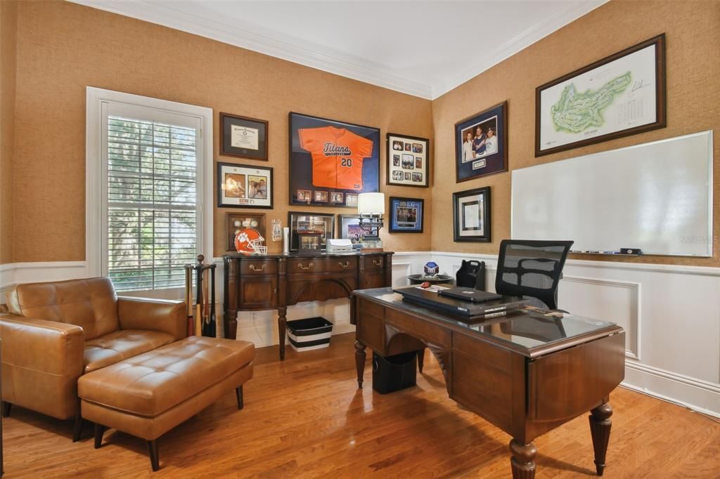 Home Office, Interior, Wood Texture Flooring