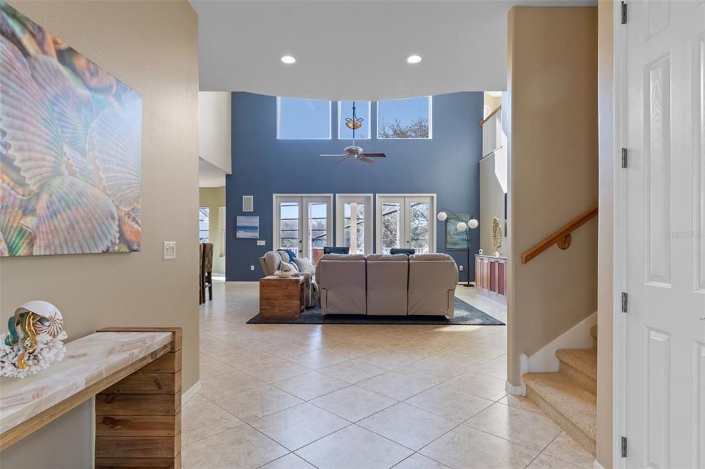 Interior, Living room, Recessed Lighting