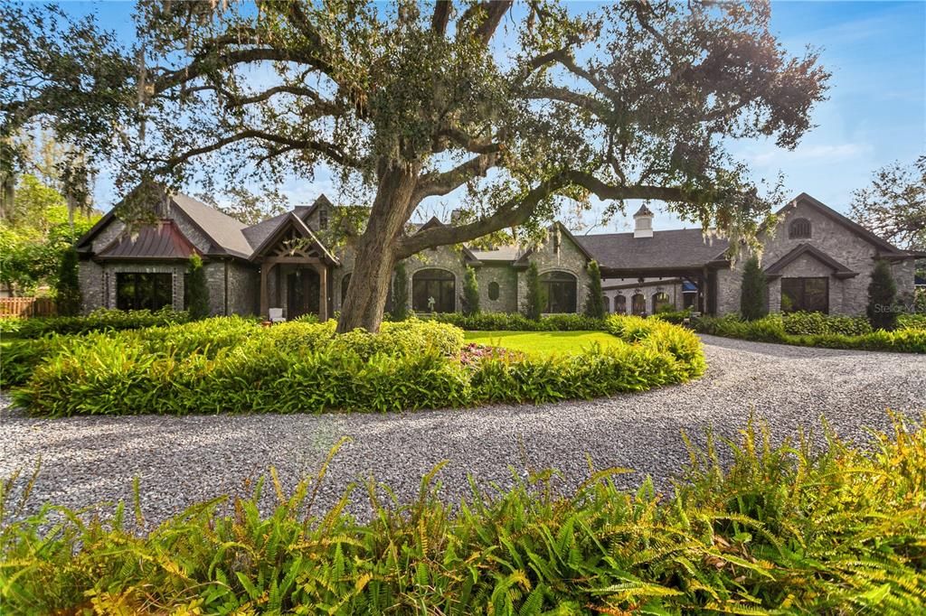 Backyard, Exterior, Facade, Tudor Revival