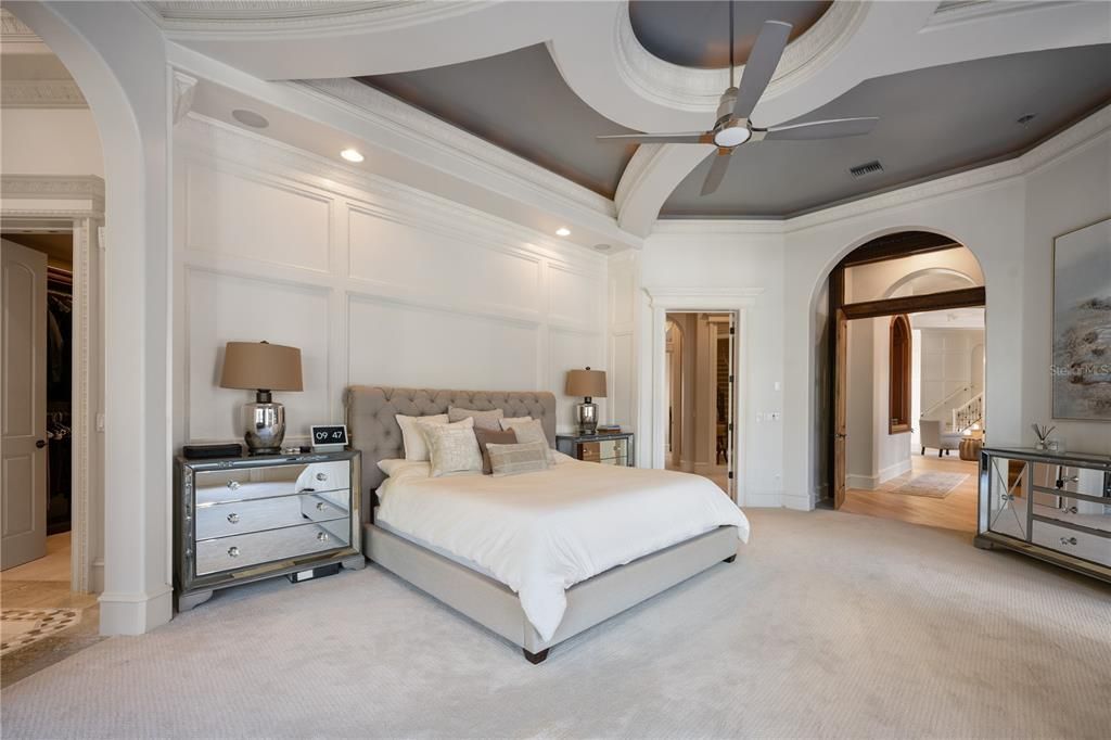 Bedroom, Interior, Recessed Lighting