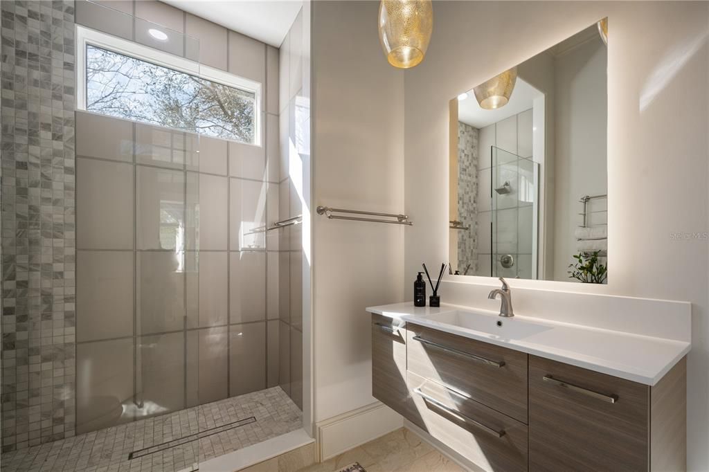 Bathroom, Glass Shower, Interior