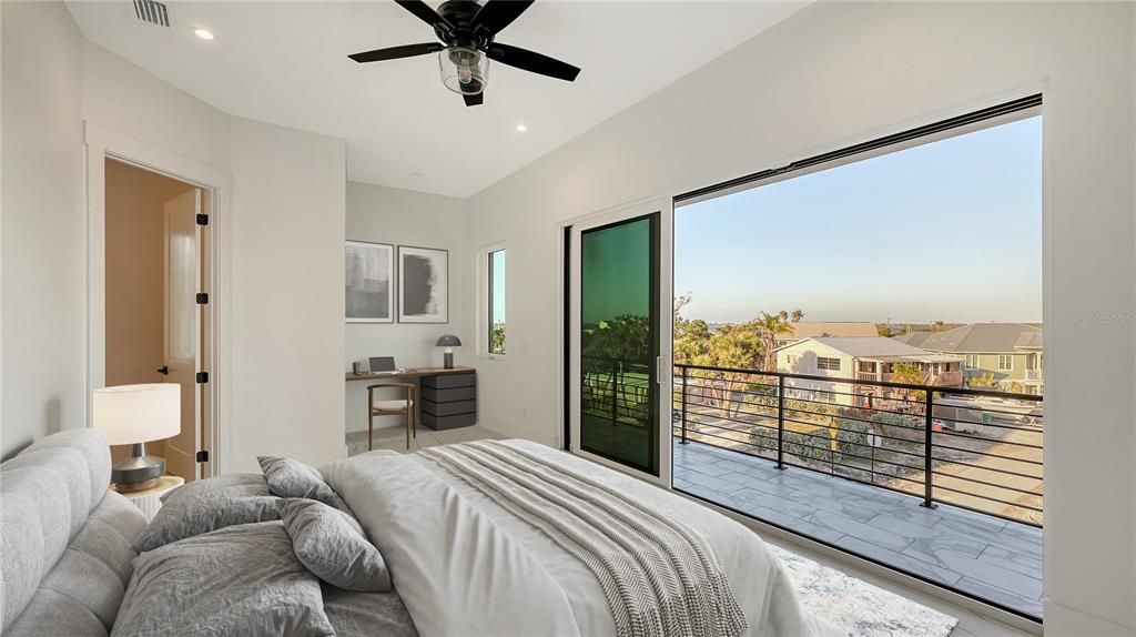 Bedroom, Interior, Recessed Lighting