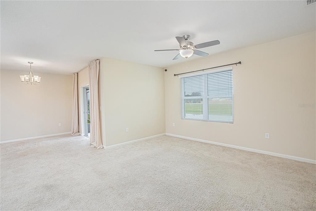 Chandelier, Empty room, Interior