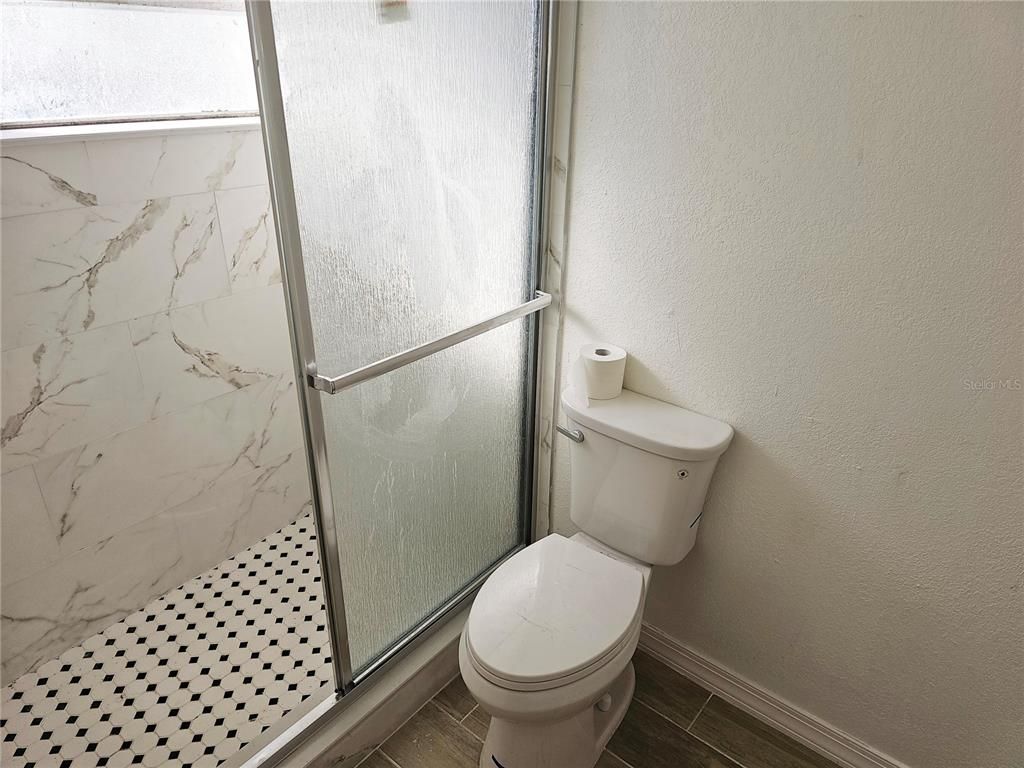 Bathroom, Glass Shower, Interior, Marble Walls