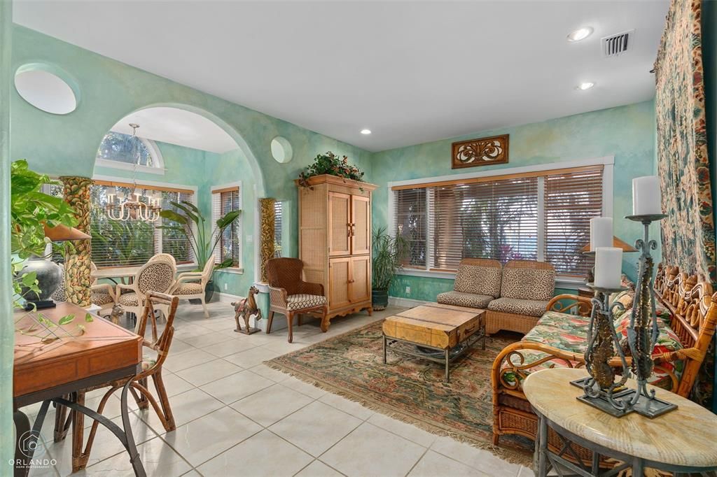 Interior, Living room, Recessed Lighting