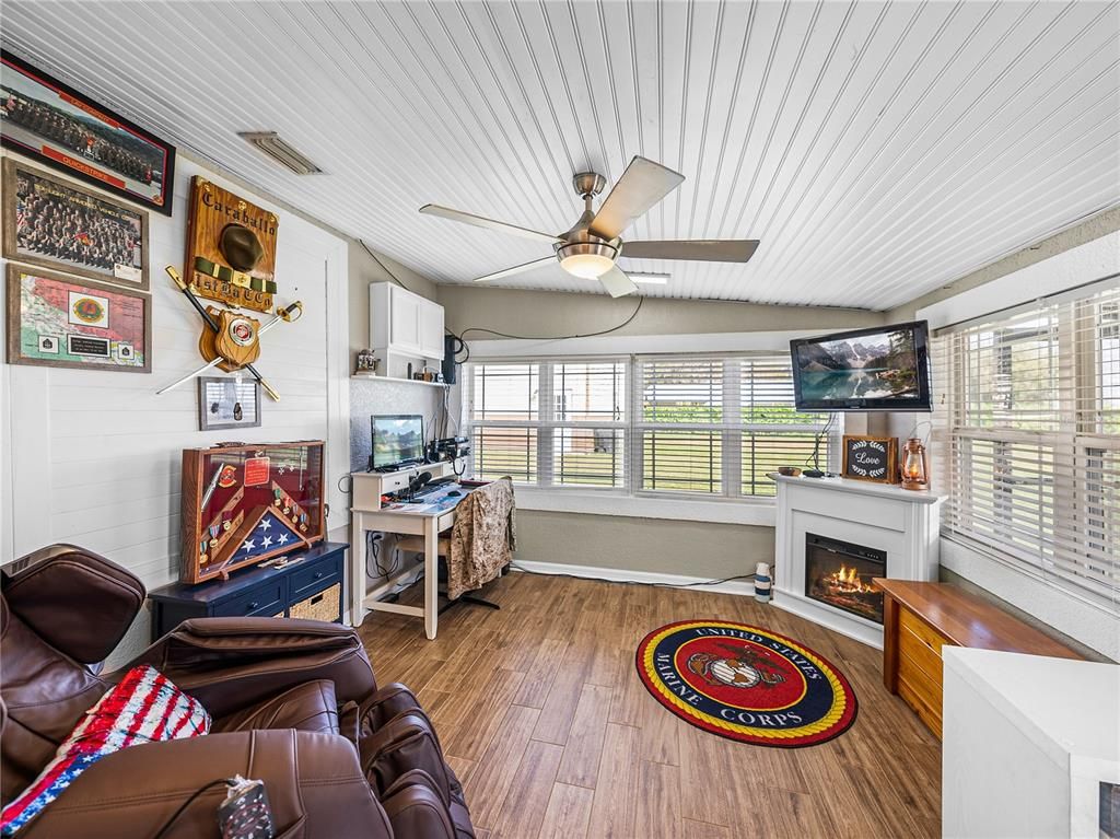 Fireplace, Interior, Wood Texture Flooring