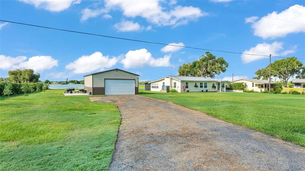 Backyard, Detached Garage, Exterior