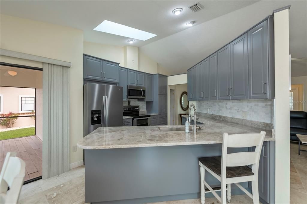 Interior, Kitchen, Recessed Lighting, Stainless Steel Appliances